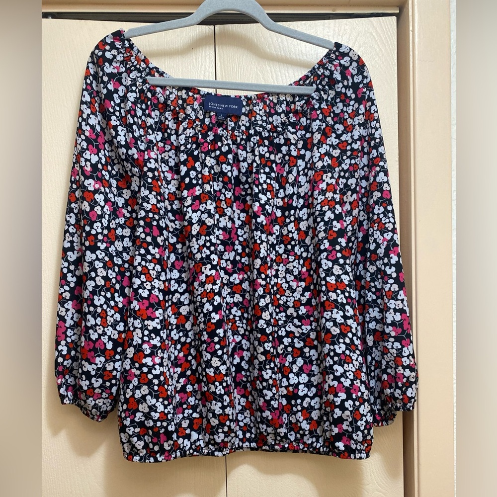 Jones New York Signature Peasant Top Large